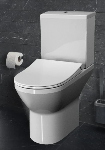 Унитаз компакт Vitra Integra Round Open-Back 9833B003-7206 с бачком и сиденьем Микролифт