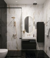 Раковина Boheme Armadi Art Flat 80 859-080-CLCT Белый мрамор искусственный камень (литьевой мрамор) подвесная