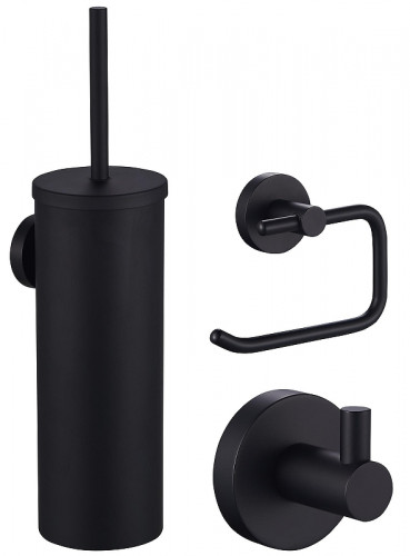 Набор аксессуаров для ванной Wonzon & Woghand WW-8100-BL цвет Черный