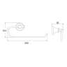Полотенцедержатель Rose RG19T RG1906T цвет Пепельный