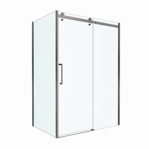 Душевой уголок BelBagno Marino 2 140x90 MARINO-2-AH-1-140/90-C-GM профиль Оружейная сталь стекло прозрачное