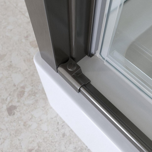 Душевой уголок BelBagno Marino 2 140x90 MARINO-2-AH-1-140/90-C-GM профиль Оружейная сталь стекло прозрачное