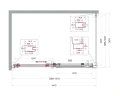 Душевой уголок BelBagno Marino 2 140x90 MARINO-2-AH-1-140/90-C-GM профиль Оружейная сталь стекло прозрачное