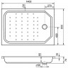 Акриловый поддон для душа RGW Acrylic Style 140x80 16183814-11 Белый