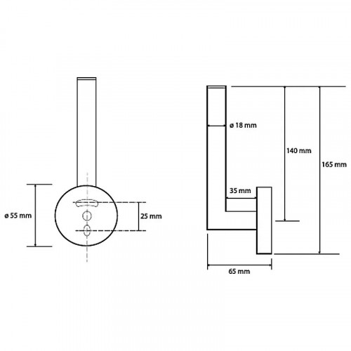 Держатель запасного рулона Bemeta Dark 104112030 Черный