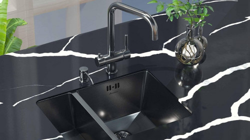 Смеситель для кухни Seaman Visconti SSL-7326-GL цвет Светлая оружейная сталь