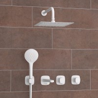 Душевая система WasserKRAFT Saale A9551.267.316.146.254.328.156.155 Белая матовая латунь встраиваемый