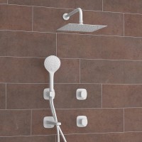 Душевая система WasserKRAFT Saale A9551.267.316.146.254.328.156.155 Белая матовая латунь встраиваемый