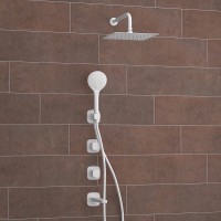 Душевая система WasserKRAFT Saale A9551.267.316.146.254.328.156.155 Белая матовая латунь встраиваемый
