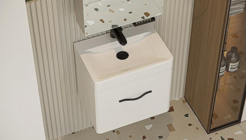 Тумба под раковину Velvex Jill 50 tpJIL.50.1Y-233 подвесная Белая матовая