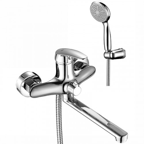 Смеситель для ванны Lemark Linara LM0417C универсальный Хром латунь на стену