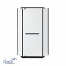 Душевой уголок Ceruttispa Чика (Chika) 100х100 ZP101BF 12017 профиль Черный матовый стекло матовое