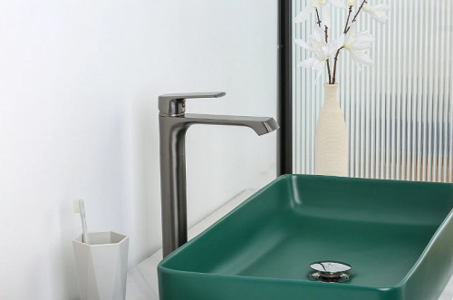 Смеситель для раковины Frap H71-9 F1071-29 Оружейная сталь латунь