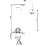 Смеситель для раковины Frap H71-9 F1071-29 Оружейная сталь латунь