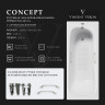Чугунная ванна Vinsent Veron Concept 160x70 VCO1607042H/VH0012NI-AS цвет Белый с квадратными ручками никель и антискользящим покрытием