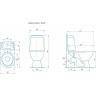 Унитаз компакт Rosa Сканди Люкс 4630055554119 Белый с бачком и сиденьем Микролифт