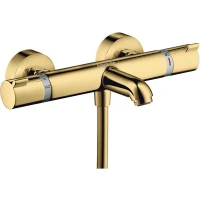 Смеситель для ванны Hansgrohe Ecostat Comfort 13114990 с термостатом Полированное золото латунь на стену