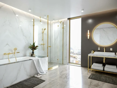 Смеситель для ванны Hansgrohe Ecostat Comfort 13114990 с термостатом Полированное золото латунь на стену