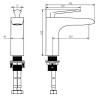 Смеситель для раковины Orans K-1098 1098k00