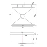 Кухонная мойка Fmark 60 FSC6050C цвет Золото матовое