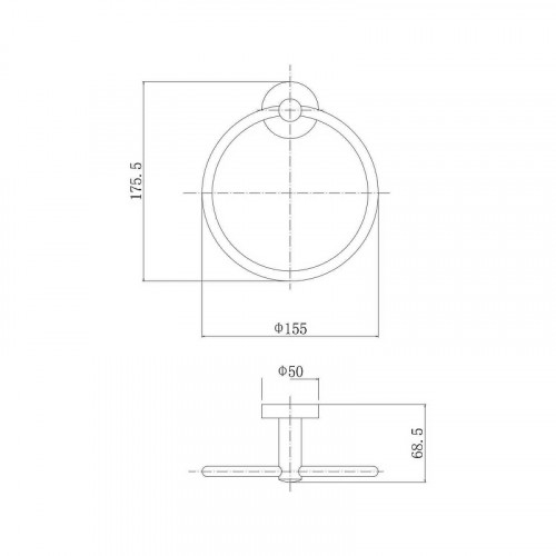 Кольцо для полотенец Fashun A51504 цвет Сатин