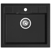 Кухонная мойка GranFest Quadro Q-561 черный цвет Черный