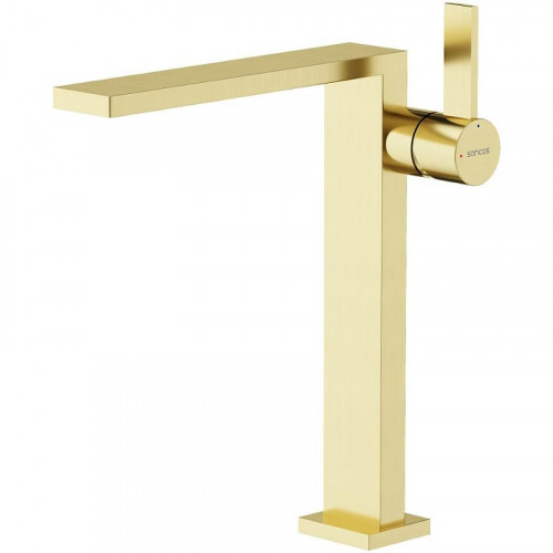 Смеситель для раковины Sancos Linn SC9020BG Золото брашированное