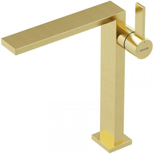 Смеситель для раковины Sancos Linn SC9020BG Золото брашированное