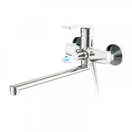 Смеситель для ванны Haiba HB22587 универсальный Хром на стену