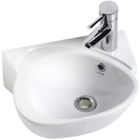 Раковина Creavit Cocuk 38 CK035-00CB00E-0000 Белая фарфор подвесная