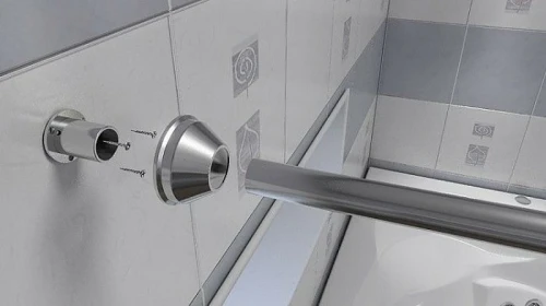 Карниз для ванны Bas 160 КЗ00006 Хром