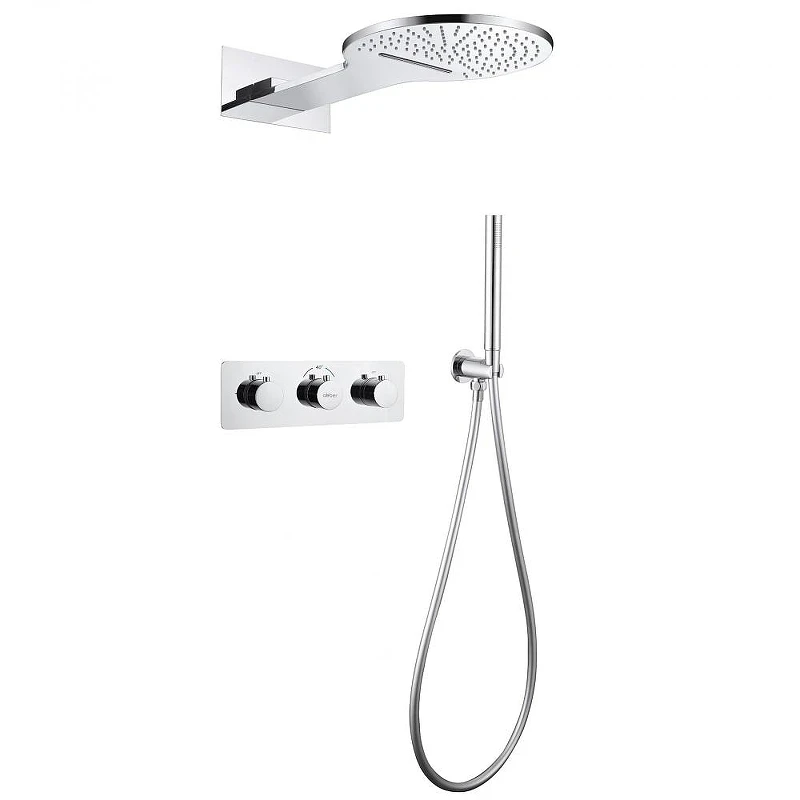 Душевая система Abber Wasser Kreis AF8151 c термостатом цвет Хром