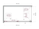 Душевой уголок BelBagno Soft Close-1 140x80 SOFT_CLOSE-1-AH-1-140/80-C-GM профиль Оружейная сталь стекло прозрачное