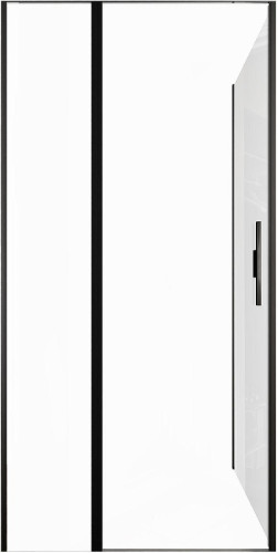 Душевой уголок Allen Brau Priority 100x90 3.31006.BBA+3.31018.BBA цвет профиля Черный браш стекло прозрачное