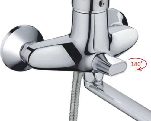 Смеситель для ванны Haiba HB2266 универсальный Хром на стену