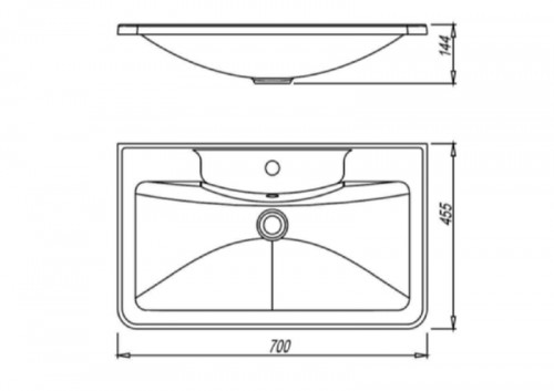 Раковина Florentina Аллегро 70 10.020.00700.201 цвет Жасмин