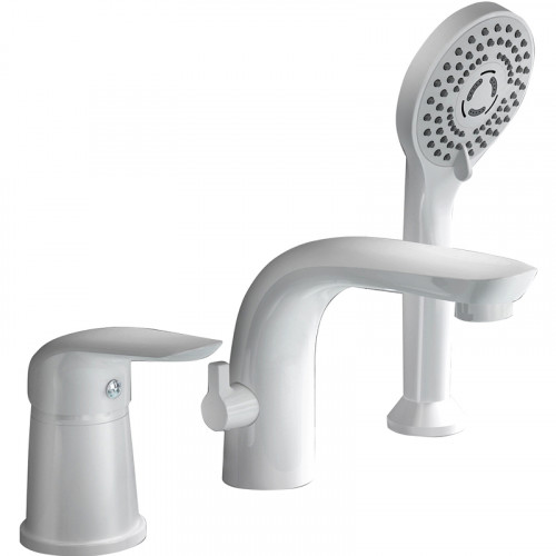 Смеситель на борт ванны Orange Otto M22-333w Белый латунь