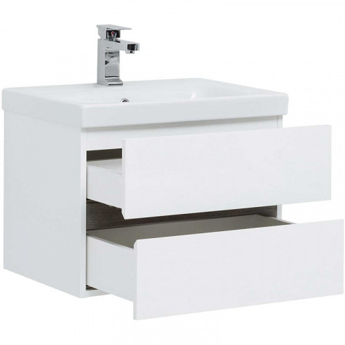 Тумба под раковину Aquanet Беркли 60 254289 подвесная Белый Дуб рошелье МДФ / ЛДСП