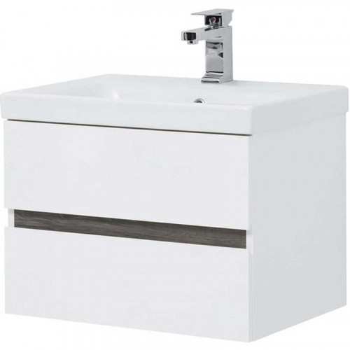 Тумба под раковину Aquanet Беркли 60 254289 подвесная Белый Дуб рошелье МДФ / ЛДСП