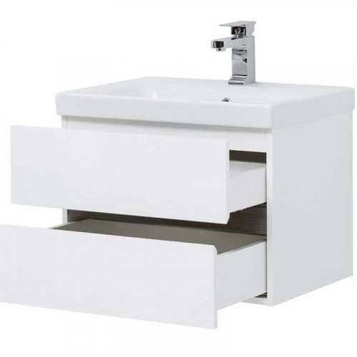 Тумба под раковину Aquanet Беркли 60 254289 подвесная Белый Дуб рошелье МДФ / ЛДСП