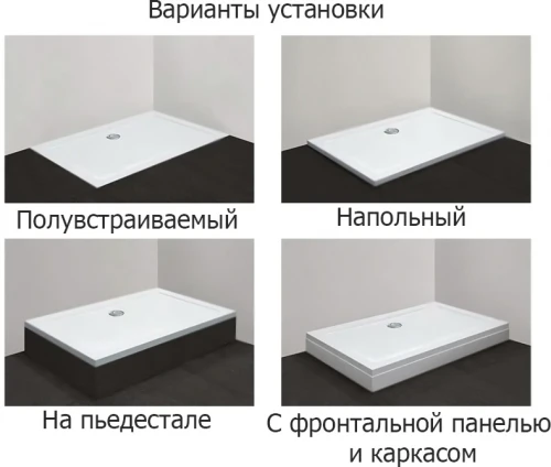 Душевой поддон из стеклокомпозита Cezares Tray SMC 90x90 TRAY-M-A-90-35-W Белый