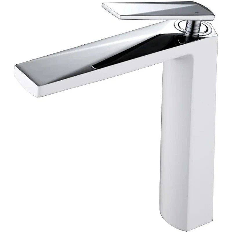 Смеситель для раковины Boheme Venturo 372-w Белый Хром латунь