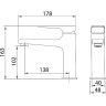 Смеситель для раковины Grossman Classic 510.K35.04.210 Черный матовый латунь