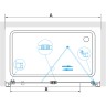 Душевая дверь RGW Passage PA-21B 70 06082107-14 профиль Черный стекло прозрачное