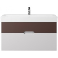 Тумба под раковину Creto Malibu 100 7-1079CS подвесная Chocolate Soft МДФ / ЛДСП