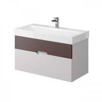 Тумба под раковину Creto Malibu 100 7-1079CS подвесная Chocolate Soft МДФ / ЛДСП