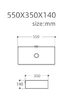 Раковина-чаша Aquanet Perfect-3 55 273673 Белая фаянс накладная
