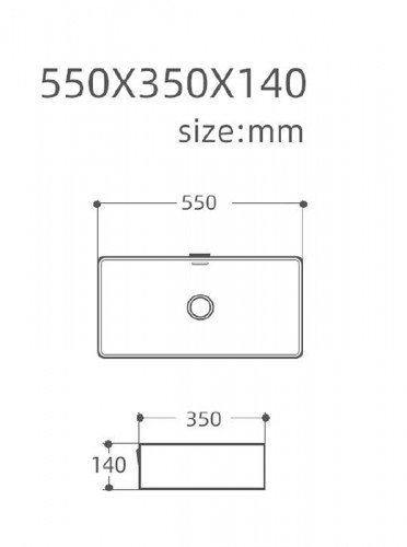 Раковина-чаша Aquanet Perfect-3 55 273673 Белая фаянс накладная