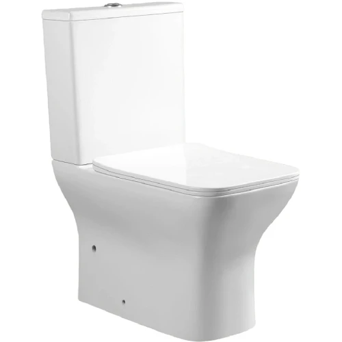 Унитаз компакт Ceruttispa Elleros CT10093 с бачком и сиденьем Микролифт фарфор напольный