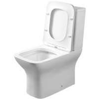 Унитаз компакт Ceruttispa Elleros CT10093 с бачком и сиденьем Микролифт фарфор напольный